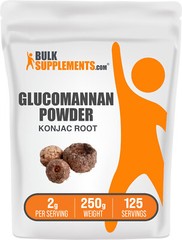 BulkSupplements Glucomannan Extract (Konjac Root) Powder – 2g Per Serving