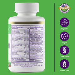 Earth’S Blend Once Daily Multivitamin with Iron, 48 Organic Superfoods, Probioti