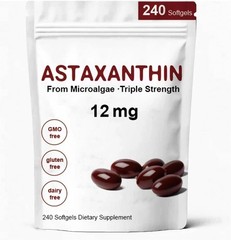 Rovina Astaxanthin, Baleno Astaxanthin 12Mg Antioxidant Supplement for Daily Wel