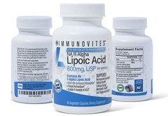 IMMUNOVITES 3-Pack Stabilized R-Alpha Lipoic Acid True 600mg per Serving High…