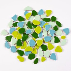 454g (1 LB) Ceramic Mosaic Tile for Crafts Bulk Mini Pebbles Glass Mosaic Til…
