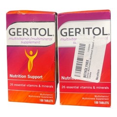 Geritol Multivitamin Multimineral Supplement 100 Tablets 2 Pack Nutrition