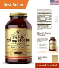 Natural Vitamin E 268 mg, 250 Softgels – Powerful Antioxidant & Immunity Boost