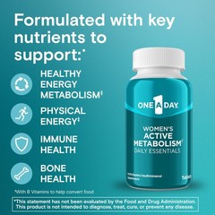 One A Day Women’s Active Metabolism Daily Essential, Multivitamin for Women, …