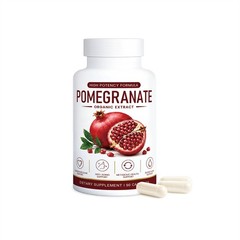 3X Alevia Organic Pomegranate Extract Capsules Natural Antioxidant Supplement