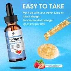 1x Magnesium Taurate Liquid 60ml Drops Magnesium Potassium Supplement 1000mg
