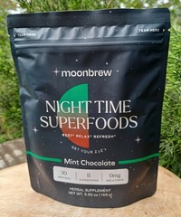 MoonBrew Mint Chocolate Night Time Superfoods Herbal Supp (2) Exp: 03/2027
