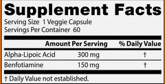 12X Benfotiamine 150 + Alpha-Lipoic Acid 300 with Benfopure EXP 07/2026