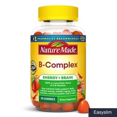 Vitamin B Complex Gummies Peach Flavor 60 Count 60 Day Supply