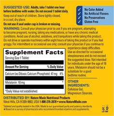 Convenient 70 Count Melatonin 10mg Tablets – Drug-Free Sleep Aid for Adults