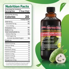 Amenazel Organic Soursop Bitters, 16 fl oz 16 Ounce (Pack of 1), Clear