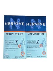 2x 3/27 Nervive Nerve Relief Dietary Supplement 30 Tablets