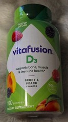 Vitafusion Women’s 50+ Daily Multivitamin, Gummy Vitamins, 120 Ct Exp 10/2026