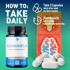 (2 Pack) Congniflo Advanced Brain Max Support Supplement Congni Flo 120 Capsules