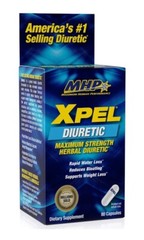 MHP XPEL Natural Herbal Diuretic Water Pills Weight Loss Reduce Bloat 80 Caps