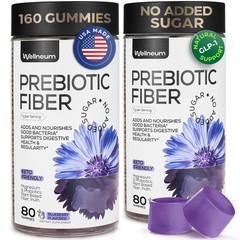 Wellneum Prebiotic Fiber Gummies 80 Count (Pack of 2)