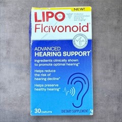 Lipo Flavonoid Advanced Hearing Support, 30 Caplets. EXP 03/2026