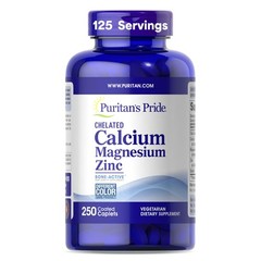 Puritan’s Pride 250 Count (Pack of 1), Chelated Calcium Magnesium Zinc