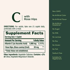 4 Nature’s Bounty Vitamin C + Rose HIPS (Immune-Antioxidant) 1000mg-Exp 4/2028