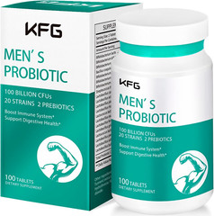 Probiotics Supplement 100 Billion CFU 20 Strains, 2 Prebiotics & Digestive Enzym