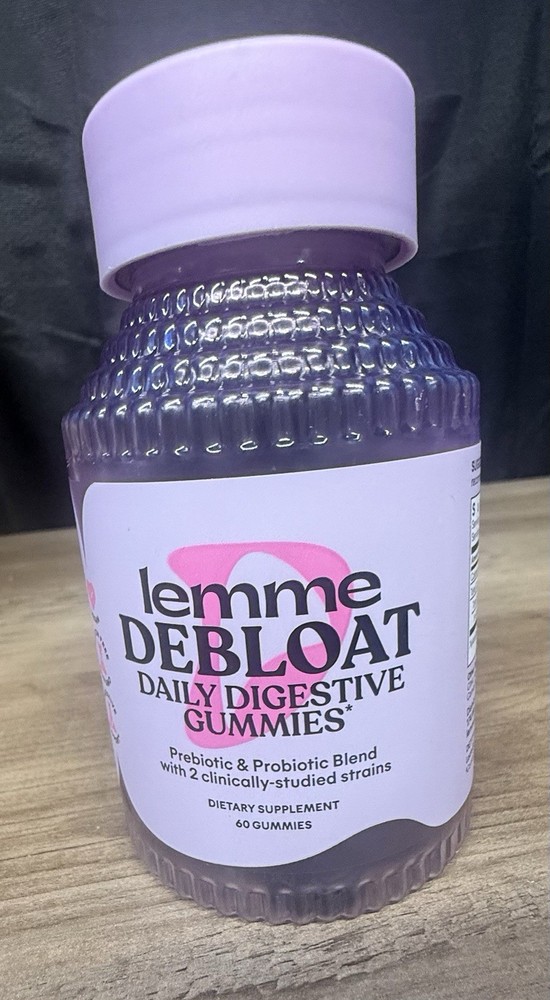 Lemme Debloat Daily Digestive Gummies Probiotic 60 count