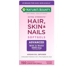 Nature’s Bounty Advanced Hair, Skin & Nails, 150 Rapid Release Softgels