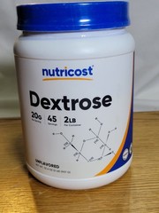 Nutricost Dextrose Powder 2 LBS, Non-GMO Gluten Free, Vegetarian Friendly 6/2028