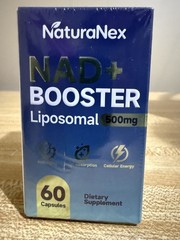 NAD+ Supplement 650mg Reservatrol Quercetin 60 Caps Exp 10/2028 30 Servings