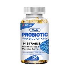 Raw Probiotics 100 Billion CFU Potency Digestive Immune Health 120 Capsules