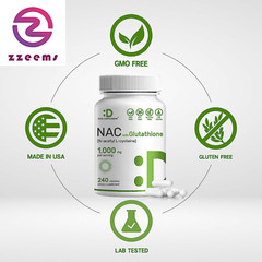 NAC Supplement 1,000Mg per Serving | 240 Capsules, N-Acetyl Cysteine with Glutat