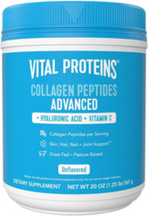 20 oz Collagen Peptides Powder with Hyaluronic Acid and Vit. C – 28 Servings