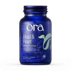 Ora Organic Head & Heart – DHA Omega-3 from Algae for Brain, Eye, Heart 60 Ct