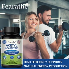 Acetyl L-Carnitine 1000mg- Non-GMO And Energy Fatigue Focus Supplement