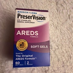 Bausch & Lomb PreserVision AREDS Softgels, 60 Ct Exp 04/2027