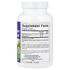 Acetyl L-Carnitine Alpha Lipoic Acid, 750 mg, 120 Capsules