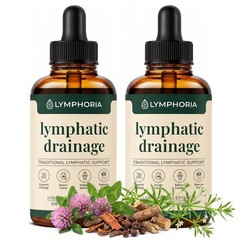 Lymphatic Drainage Drops for Bloat Relief & Detox Cleanse – Alcohol-Free, 2 Fl O