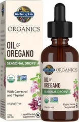 Garden of Life Organics Oil of Oregano Seasonal Drops 1Fl Oz (30 Ml) Liquid, Con