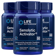 Life Extension Senolytic Activator Bio-Quercetin/Theaflavin/Fisetin Formula 3X36