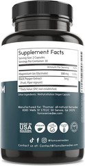 Thomas Natural Remedies Magnesium Glycinate Supplements 60 Vegan Ct 500mg 7/2028