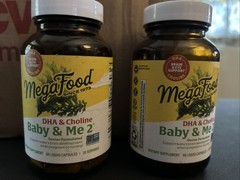 MegaFood Baby & Me 2 Prenatal Vegan DHA & Choline Supplement 60 Count NEW – 2 PK