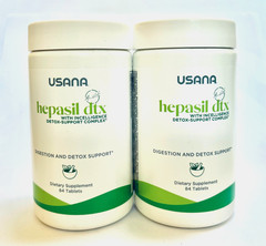 2 Bottles USANA Hepasil DTX (84 tablets/bottle) New/Sealed ~ Exp 02/2027