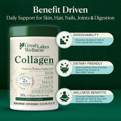 Collagen Peptides Powder – Supports Skin, Hair, Nails, Joints & Digestion – H…