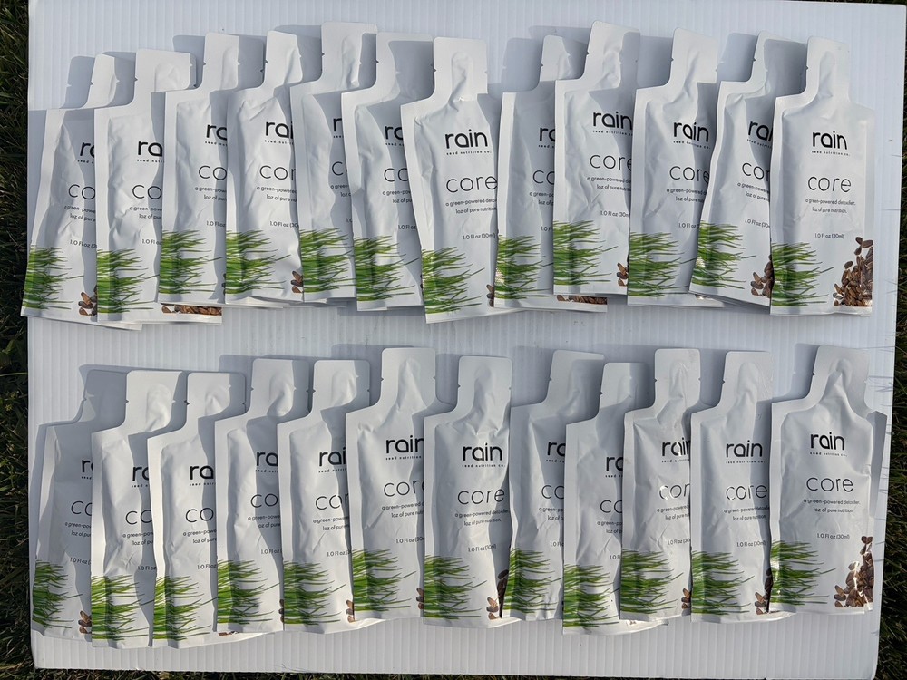 24ct RAIN Seed Nutrition ‘CORE’ 1oz ea Detoxifier No Box exp:02/28 Sealed Packs