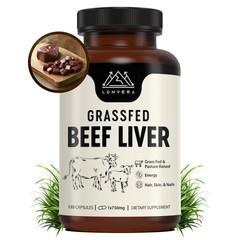 Grass Fed Beef Liver Capsules for Women and Men – 3000mg Freeze Dried Desicca…