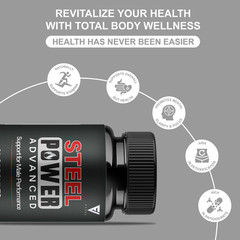 (2 Pack) Steel Power Advanced Performance Supplement, Steel Power (120 Capsules)