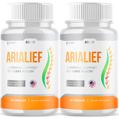 (2 Pack) AriaLief Brain Pills – Nerve Health & Cognitive Support Supplement