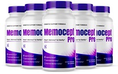 Memocept Brain Support, Memocept for Cognitive Function Memory & Focus 5 Pack