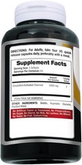 Activated Charcoal Vegan Capsules 1600mg 240 Absorbent Ultra high Absorption US