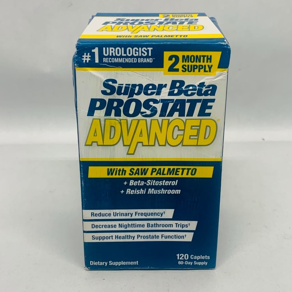 🔥✅ Damaged Box SuperBeta Prostate Advanced Saw Palmetto Supplement 120 Caps