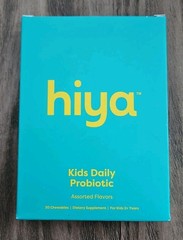 2 Packs hiya Kids Daily Probiotics – 30 Chews Assorted Flavors